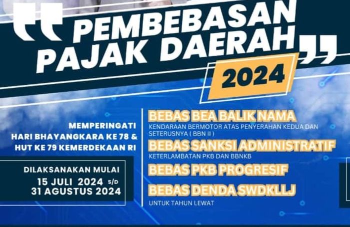 Pembebasan pajak daerah 2024 provinsi Jawa Timur