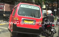 Suzuki Carry Lincah, Sopir Angkot Sampai Berani Kabur Naik Trotoar