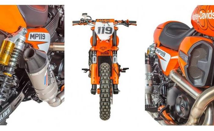 H-D Street 750 modif motocross dari RD Custombikes dan Shaw Speed and Custom