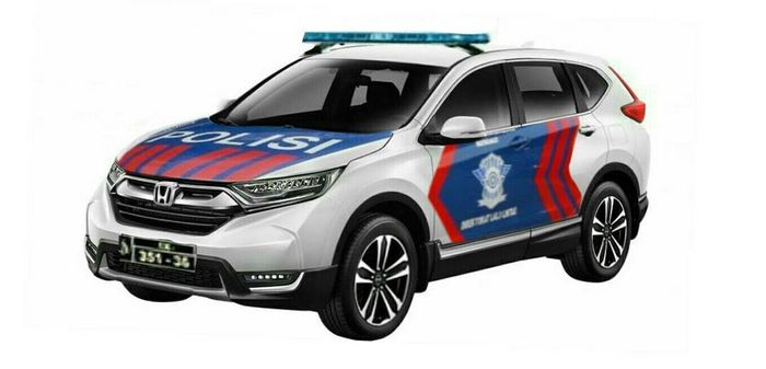 Honda CR-V menjadi mobil polisi dengan sentuhan digital
