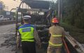 Bus Damri Terbakar di Tol Cikampek, Dugaan Awal Korsleting Kabel