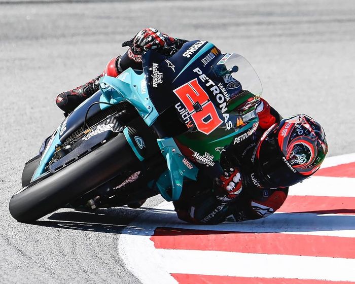 Fabio Quartararo raih kemenagan di MotoGP Catalunya 2020, Minggu (27/09).