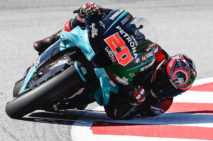 Fabio Quartararo raih kemenagan di MotoGP Catalunya 2020, Minggu (27/09).