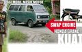 Gokil! Suzuki Truntung Ini Engine Swap Pakai Mesin Honda Grand! Nih Penampakannya