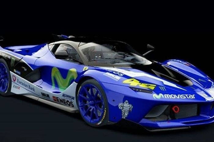 Ferrari FXX K Pakai livery Tim Movistar