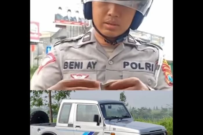 Viral di sosmed anggota hentikan Suzuki Jimny Caribian