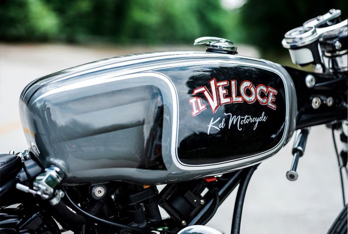 Ducati Multistrada custom old-school drag bike dari KD Motorcycles