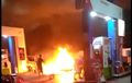 Selang Karburator Bocor, Motor Ini Terbakar Usai Isi BBM di SPBU