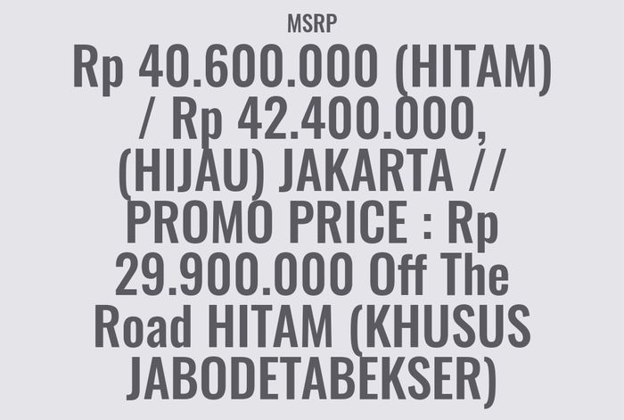 Promo Ninja 250SL berlaku di Jabodetabekser
