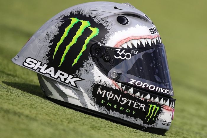 Ilustrasi helm Shark MotoGP