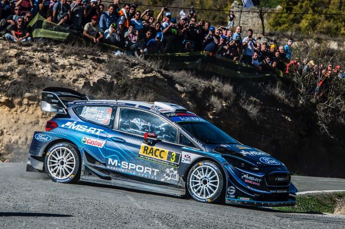 Pereli tim M-Sport Ford, Teemu Suninen di reli Spanyol 2019. Di WRC 2020 ia berpartner dengan Esapekka Lappi