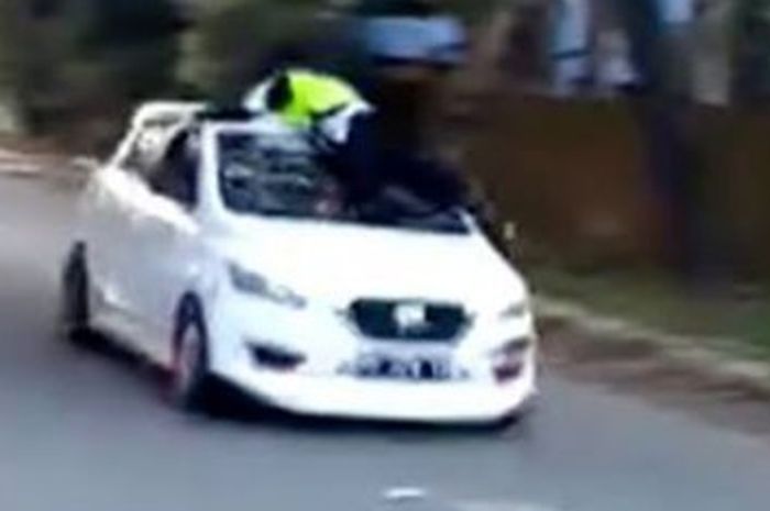 Anggota Polisi yang ditabrak oknum TNI