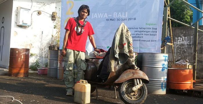Dimas Bagus Wijanarko akan pakai bahan bakar dari sampah untuk turing Jawa-Bali sejauh 1.200 km