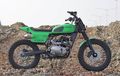 Kawasaki W175TR Makin Galak Dirombak Ala Flat Tracker, Siap Main Tanah