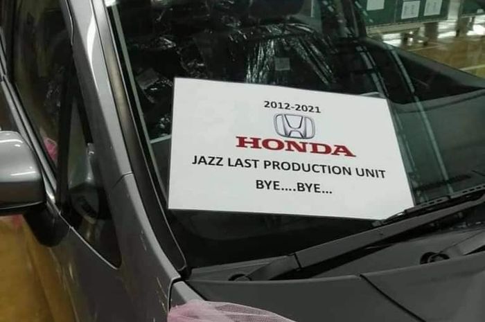 Ucapan selamat tinggal kepada unit terakhi Honda Jazz berkode bodi GK di Thailand