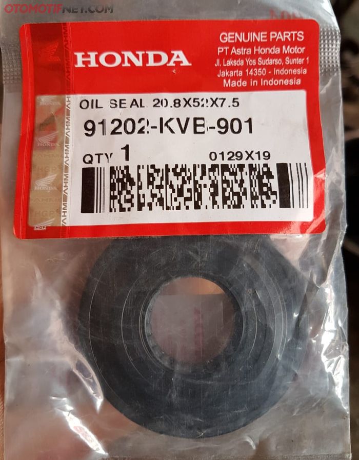 Kode sil pulley depan untuk Honda BeAT series, bisa digunakan di Honda Scoopy, Honda Spacy.