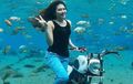 Bikin Penasaran, Motor Custom Ini Nyebur ke Air Bareng Via Vallen, Mesinnya Pakai Apa Ya?