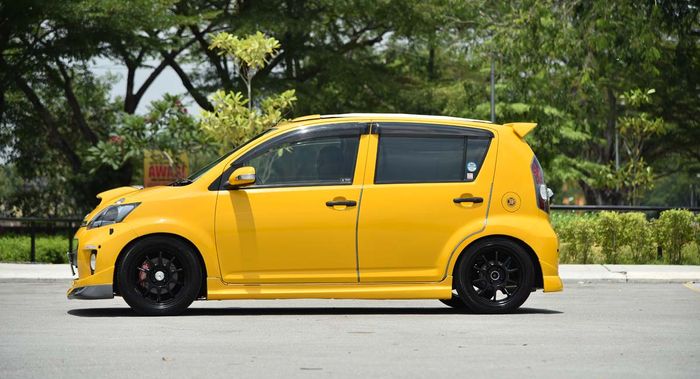 Tampilan Daihatsu Sirion lebih agresif mencangkok part dari Boon