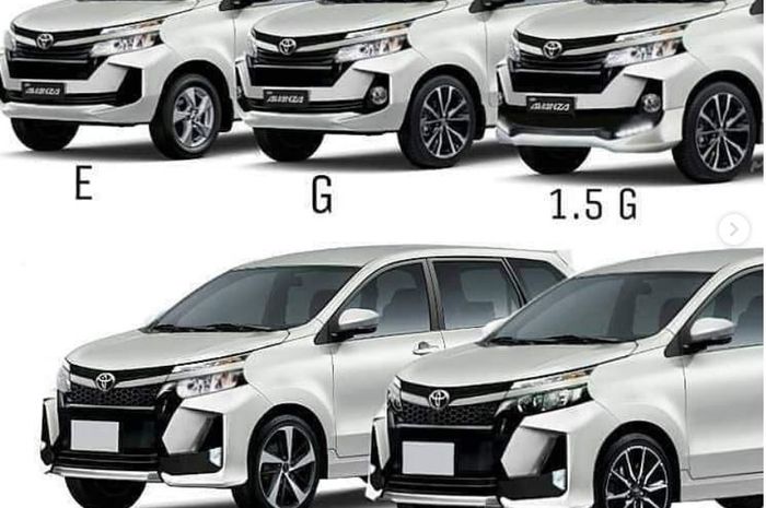 Toyota Avanza berbagai tipe