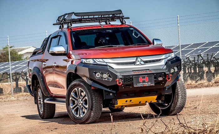 Mitsubishi Triton tebaru pakai bumper dari Hamer4x4
