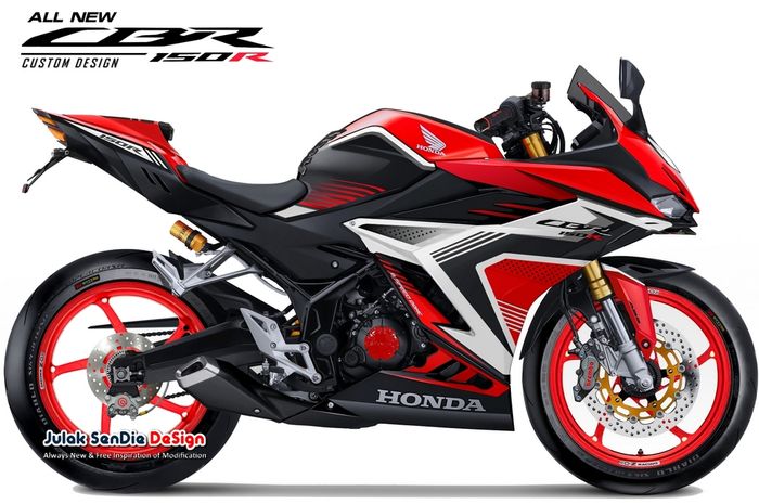 Digimod buatan All New CBR150R karya Julak Sendie Design (JSD) bikin tampilan CBR150R lebih racy dan hedon
