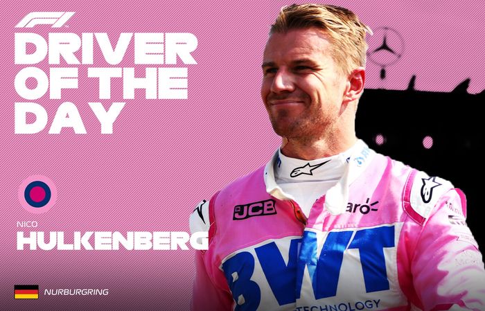 Dipanggil mendadak untuk membela tim Racing Point di F1 Eifel 2020, Nico Hulkenberg terpilih sebagai Driver Of The Day