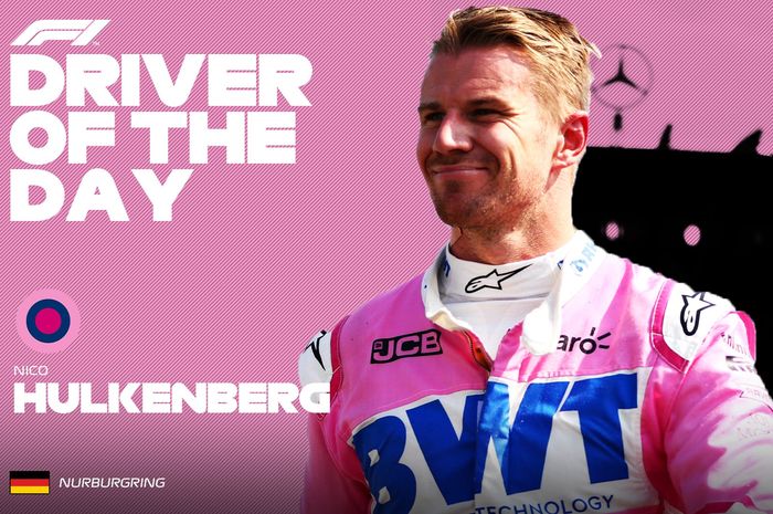Dipanggil mendadak untuk membela tim Racing Point di F1 Eifel 2020, Nico Hulkenberg terpilih sebagai Driver Of The Day