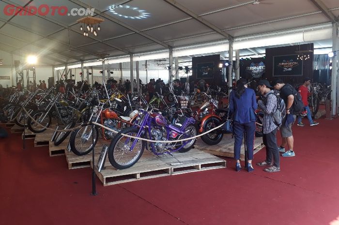Deretan custom bike di Suryanation Motorland 2018 Bali