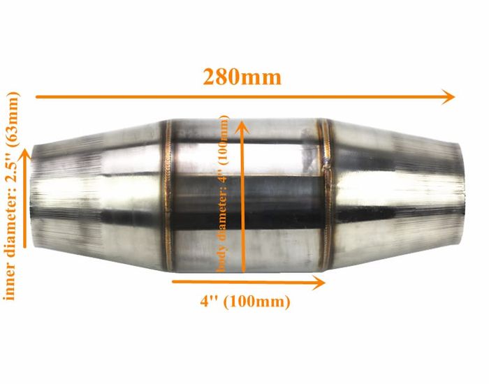 Contoh hi-flow catalytic converter