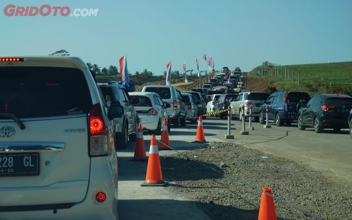 Macet di beberapa ruas tol fungsional saat HFD 2018