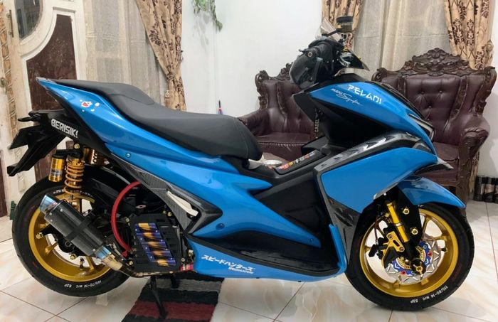 Yamaha Aerox asal Aceh juara 3 daily use Online Customaxi 2021