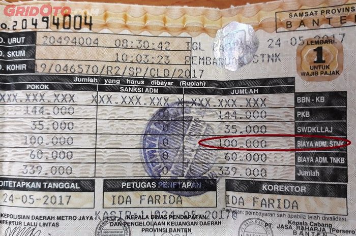 Mau Registrasi Ulang Stnk Kendaraan Yang Dihapus Begini Hitungannya Gridoto Com