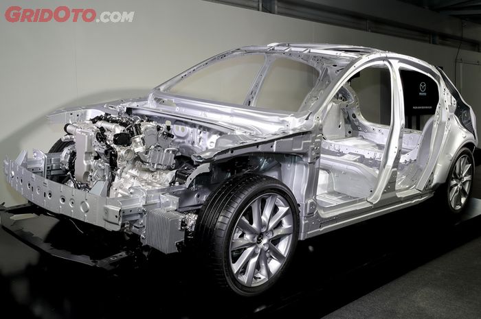Mesin Mazda SKYACTIV-X dipasang di rangka Mazda3