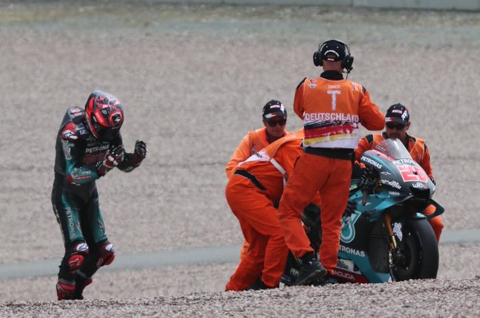 Jatuh, Fabio Quartararo mendapat pelajaran dari balapan MotoGP Jerman