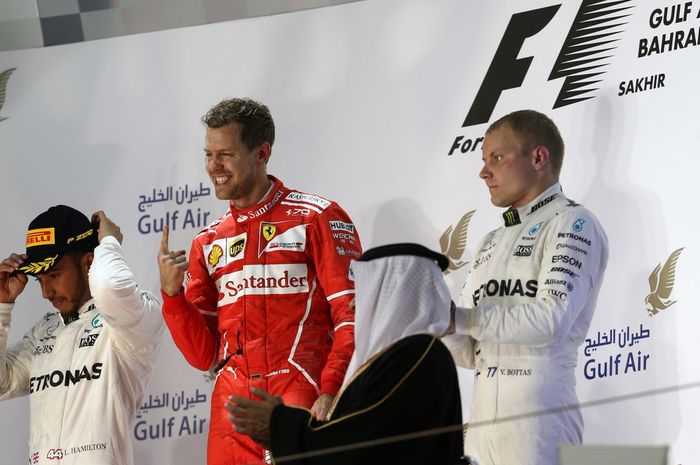 Podium F1 Bahrain 2017