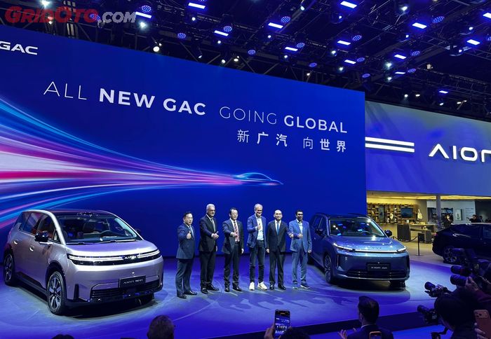 All New GAC Going Global jadi semangat GAC saat melakukan global launching AION i60 dan Aion N60 di Beijing Auto Show 2026