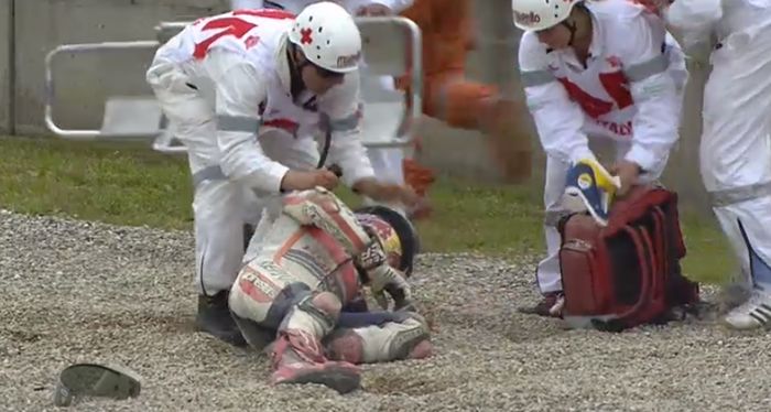 Marc Marquez seteah jatuh di Mugello tahun 2013