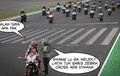 Panas Langsung Adem, Insiden Rossi dan Marquez Dari Meme Yang Beredar Di Medsos