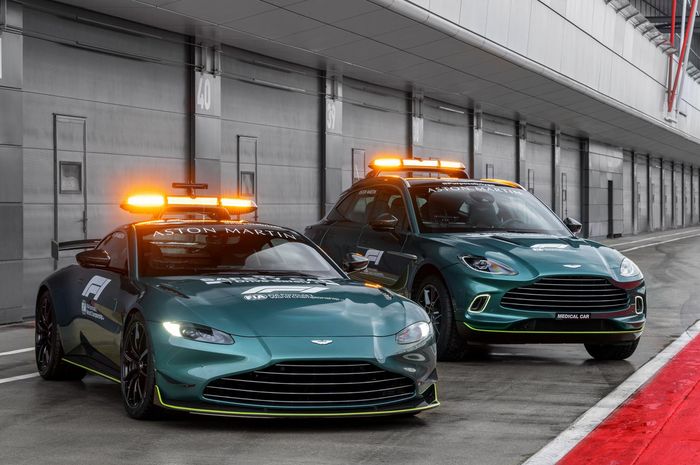Aston Martin Vantage dan Aston Martin DBX untuk safety car dan Medical Car F1 2021
