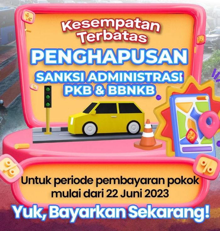 flyer pemutihan pajak kendaraan DKI Jakarta.