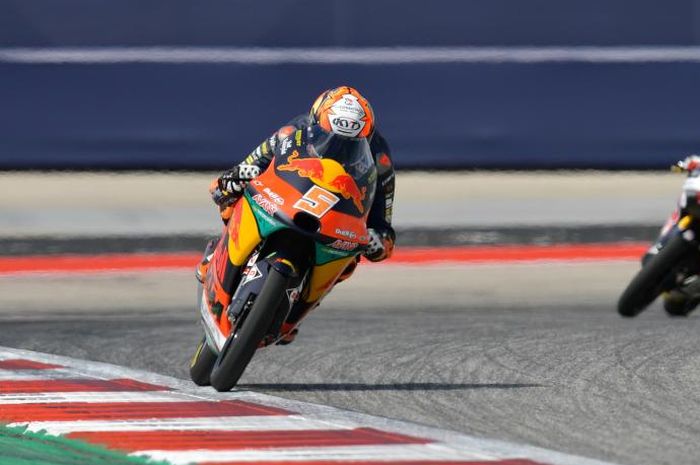 Jaume Masia sukses rebut posisi pertama pada sesi FP3 Moto3 Amerika 2021, Sabtu (02/10).