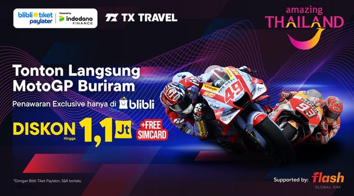 Tiket MotoGP Thailand bisa dibeli lewat Blibli