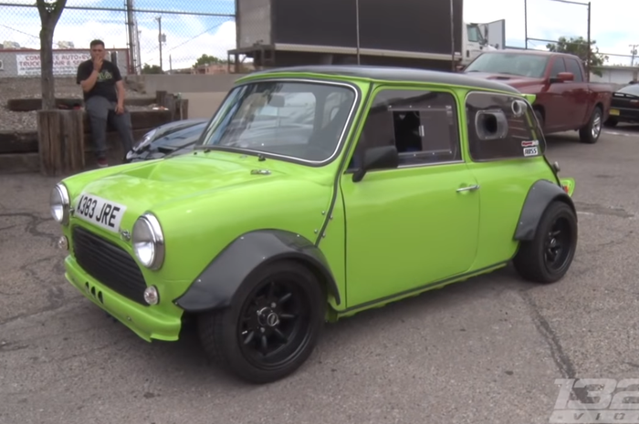 Modifikasi MINI lawas pakai mesin Hayabusa