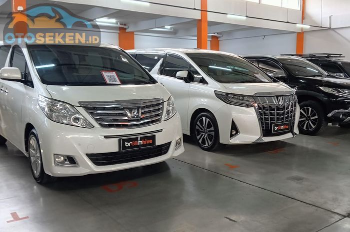 Spesifikasi dan kisaran harga Toyota Alphard X seken tahun 2013.