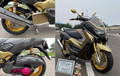 Ngotot Tampil Mewah, Yamaha NMAX Modif Kaki-kaki Racing Beraksen Gold