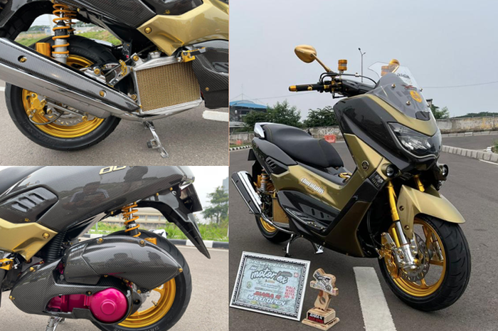 Yamaha NMAX modifikasi mewah, upgrade kaki-kaki