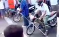 Video: Start Pakai Seutas Tali, Pembalap Drag Bike Malah Oleng Lalu Tabrak Penonton