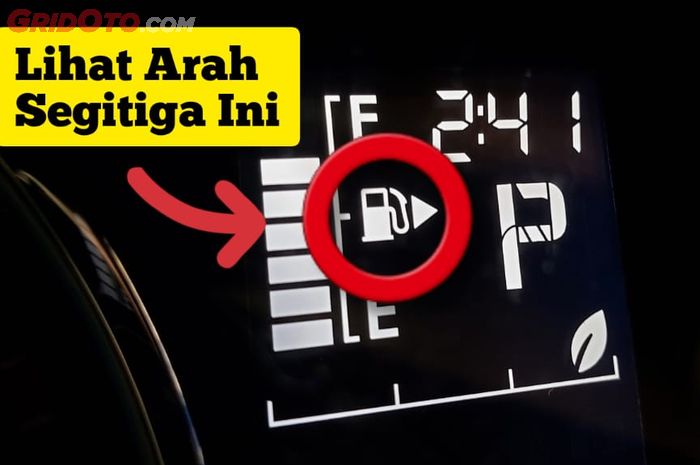 Indikator buat lihat posisi lubang pengisian BBM di mobil