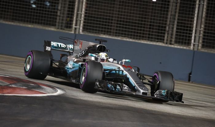 Lewis Hamilton terakhir mencetak fastest lap musim ini pada balapan GP F1 Singapura