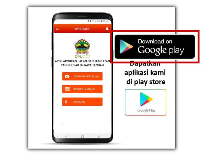 Aplikasi Jalan Cantik bisa diunduh di Google Playstore bagi pengguna smartphone Android